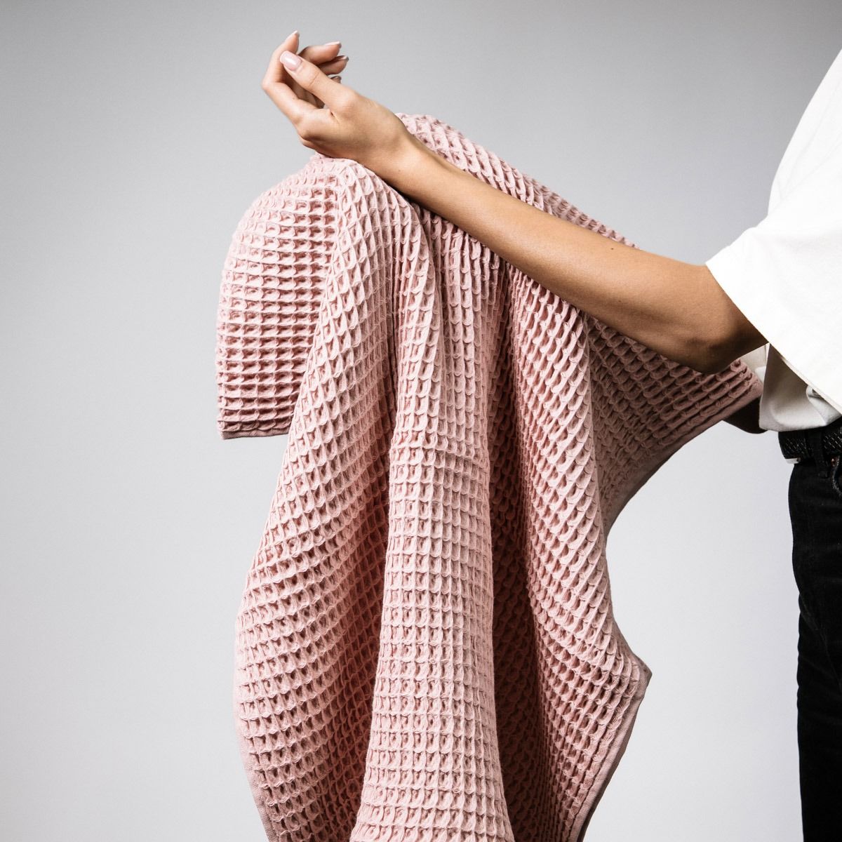 Ręcznik VAFFEL różowy 70x130 cm