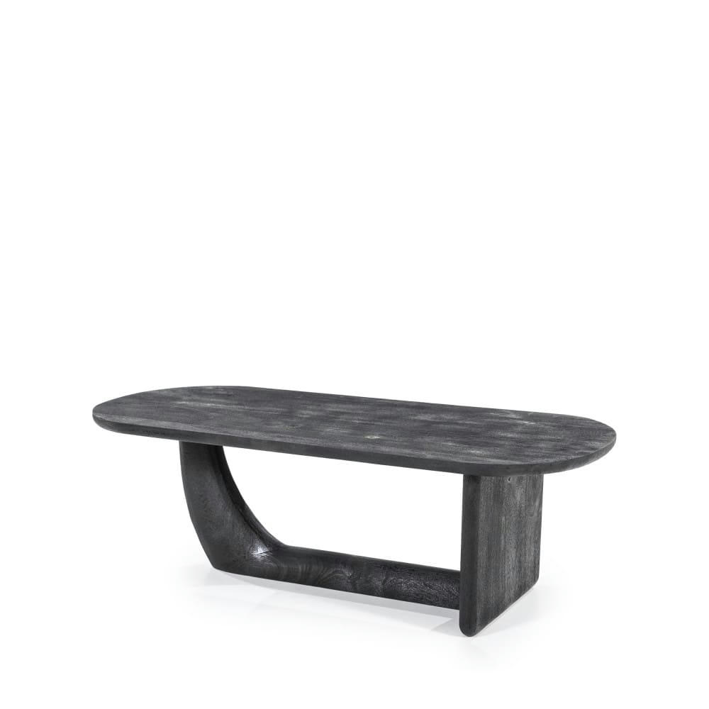 DONN - Table basse en bois de manguier noir
