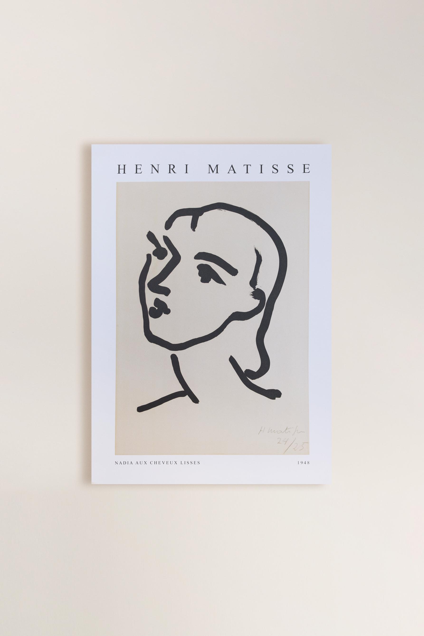 Póster Nadia Aux Cheveus Lisses de POSTERY (50 x 70 cm)