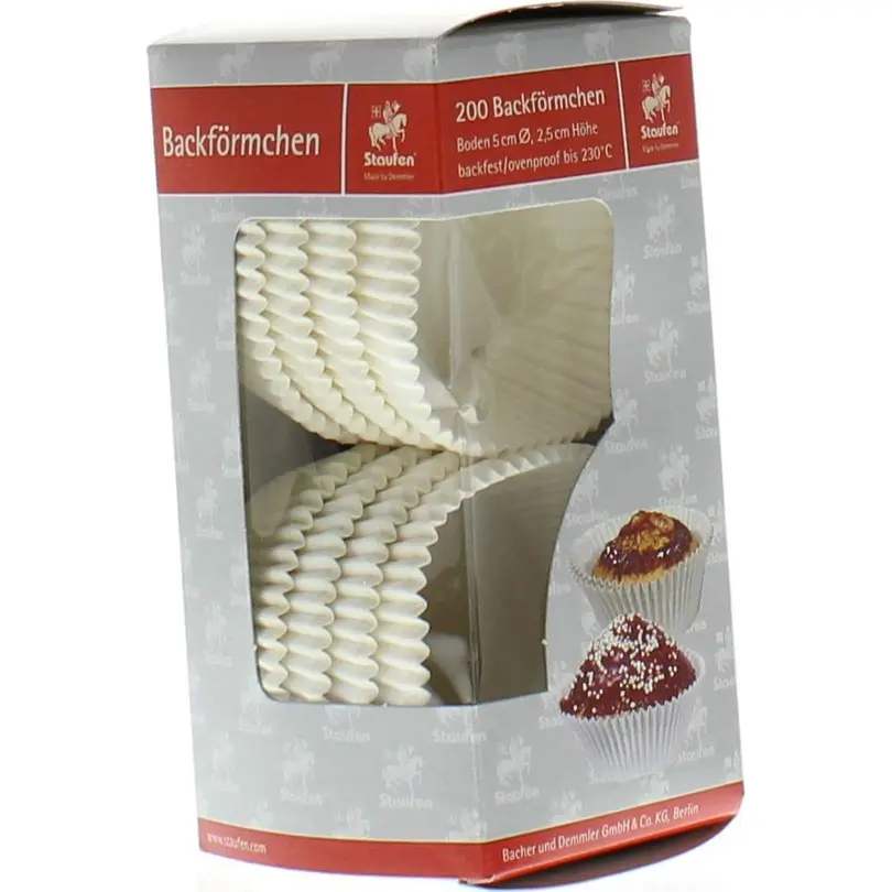 Papierförmchen 200er-Set Diplomat-Kapseln