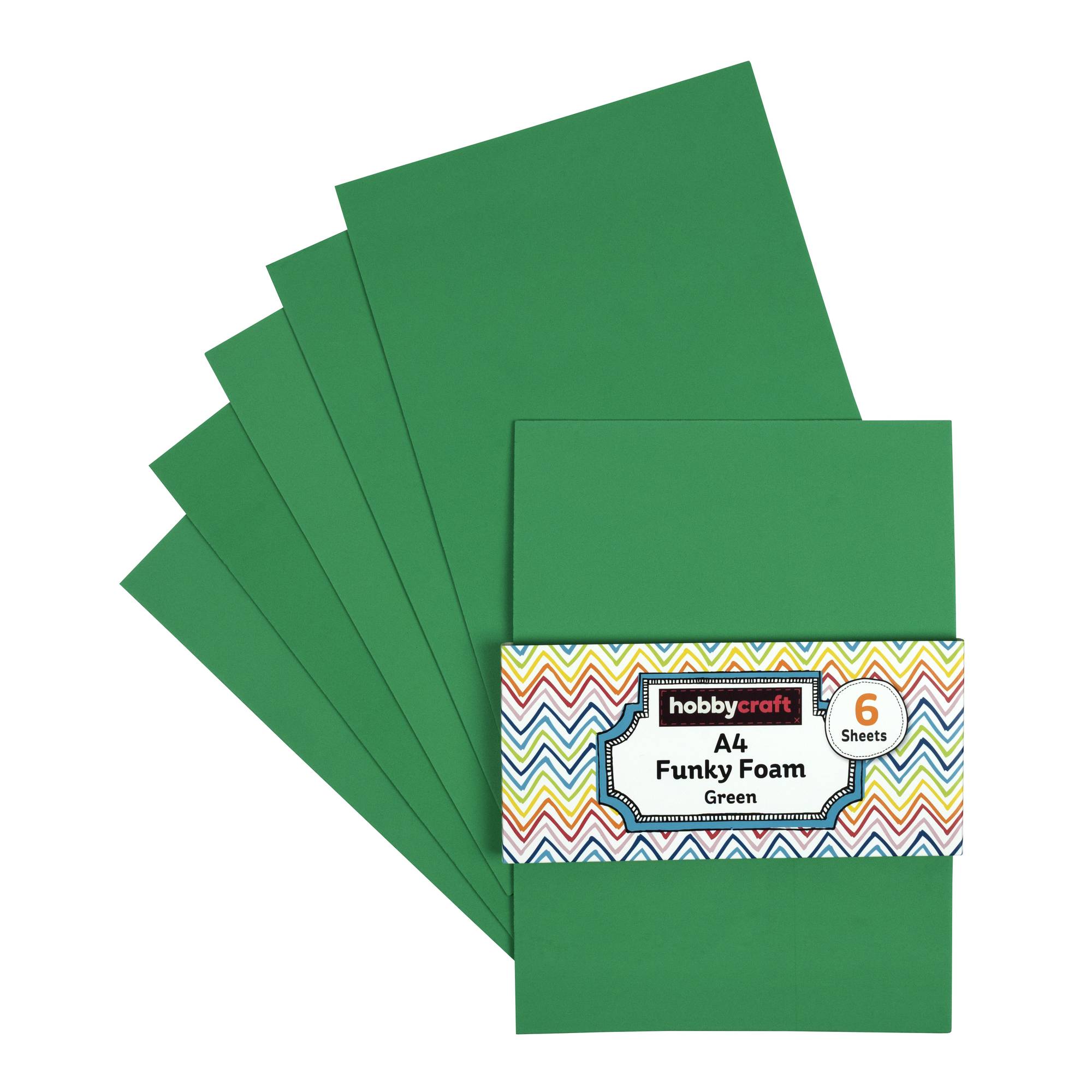 Green EVA Foam Sheets?A4 6 Pack