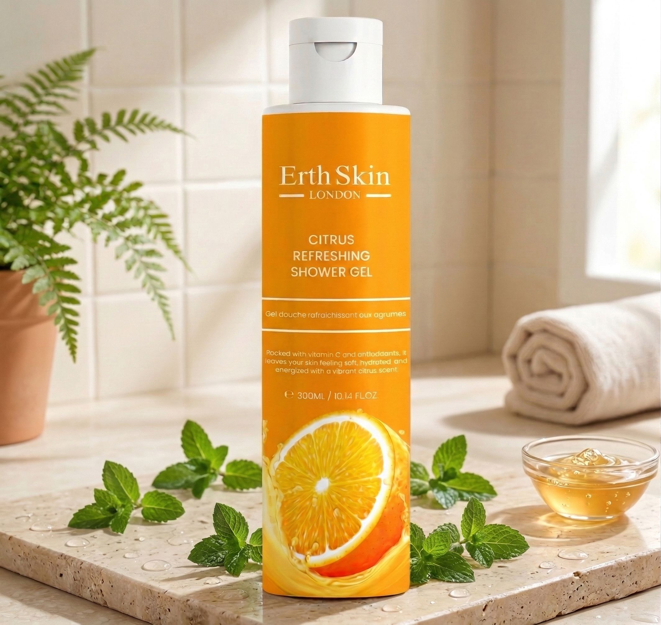 Erth Skin London Citrus Refreshing Shower Gel 300ml