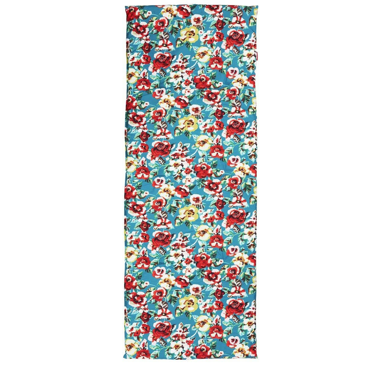 RITA - Matelas bain de soleil toile outdoor imprimé fleuri vert