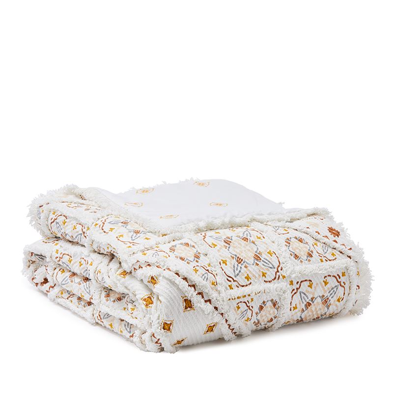 Moroccan Natural Tufted Blanket