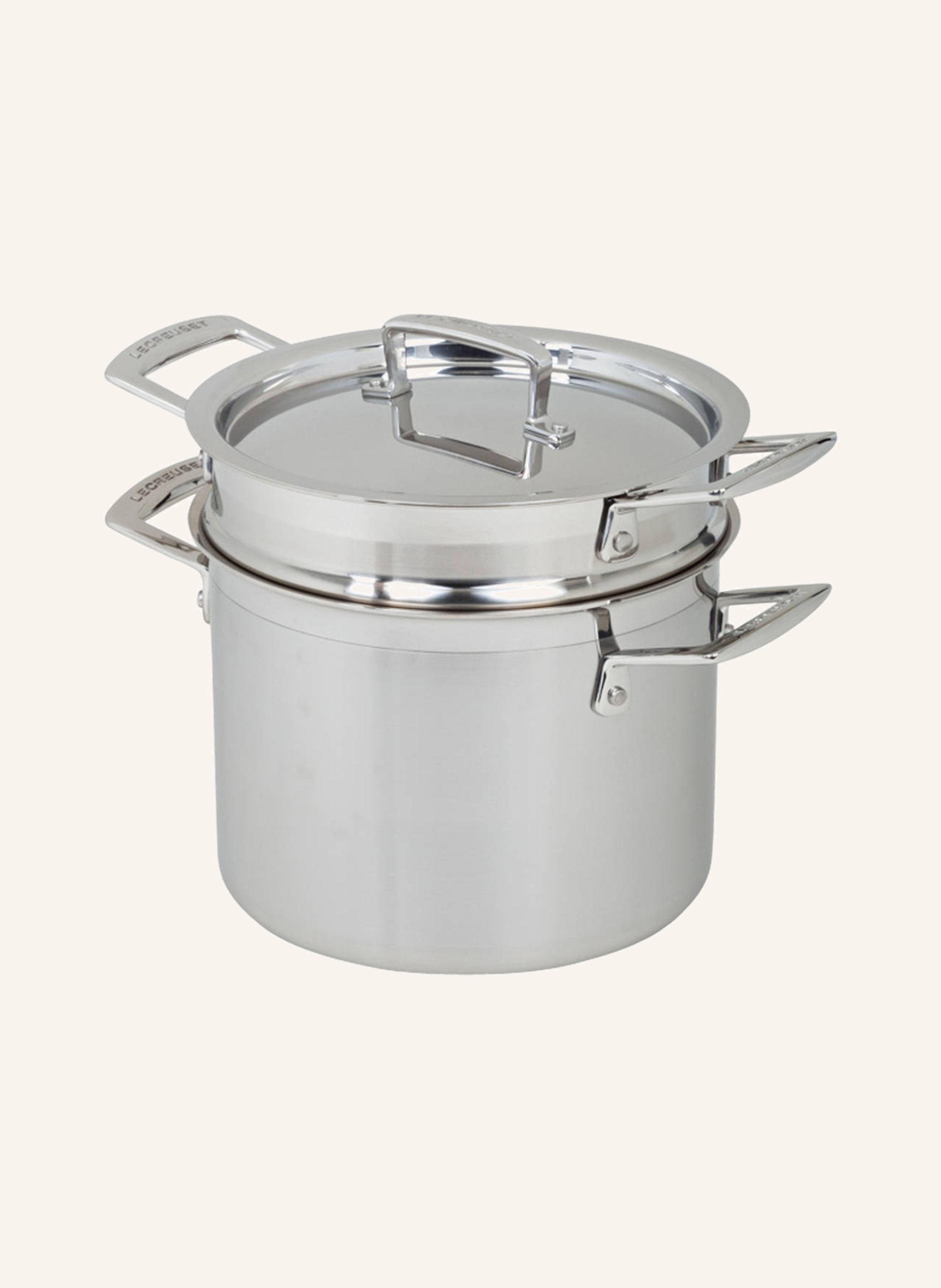 LE CREUSET Pastatopf 3-ply mit Einsatz