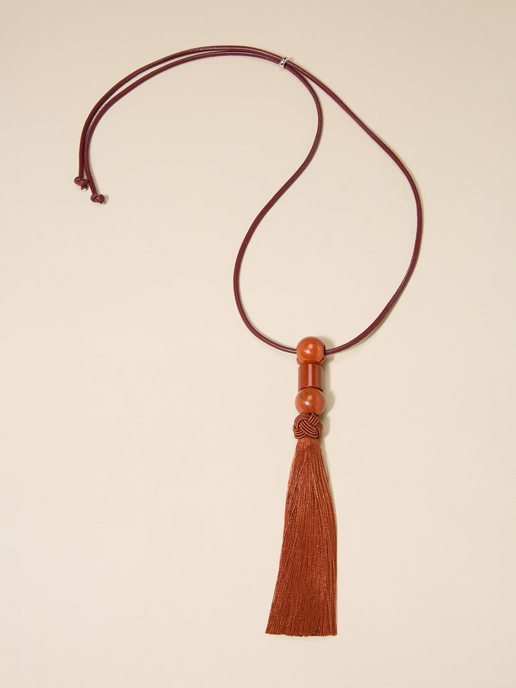GWD by GEORGE W. DAVIES GWD Beth Tassel Necklace Collection, Red, Black and Brown