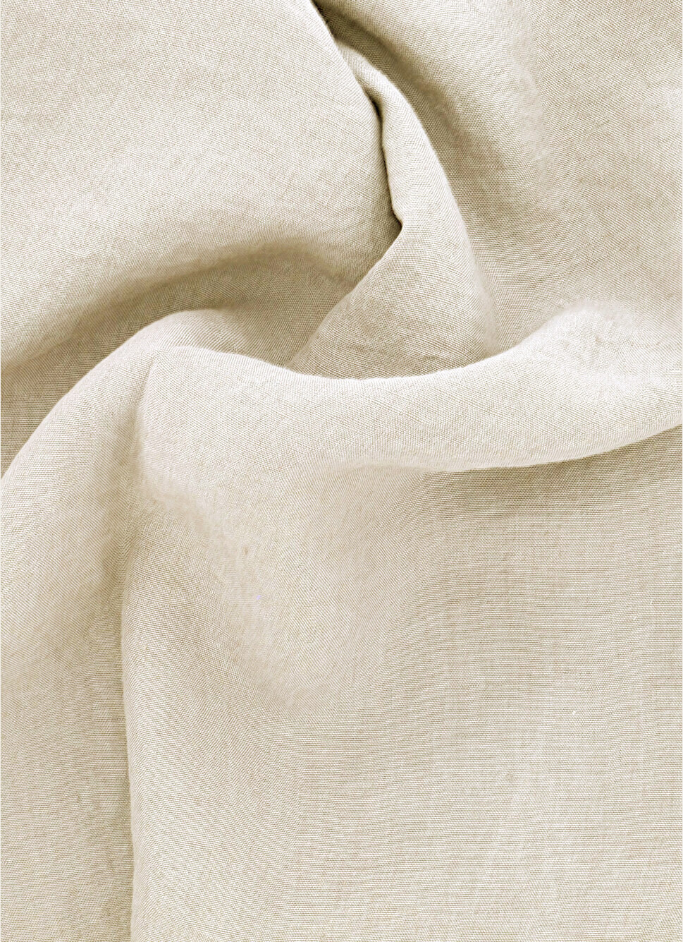 DRAP PLAT UNI EN LIN LAVÉ - 165GR ARGILE