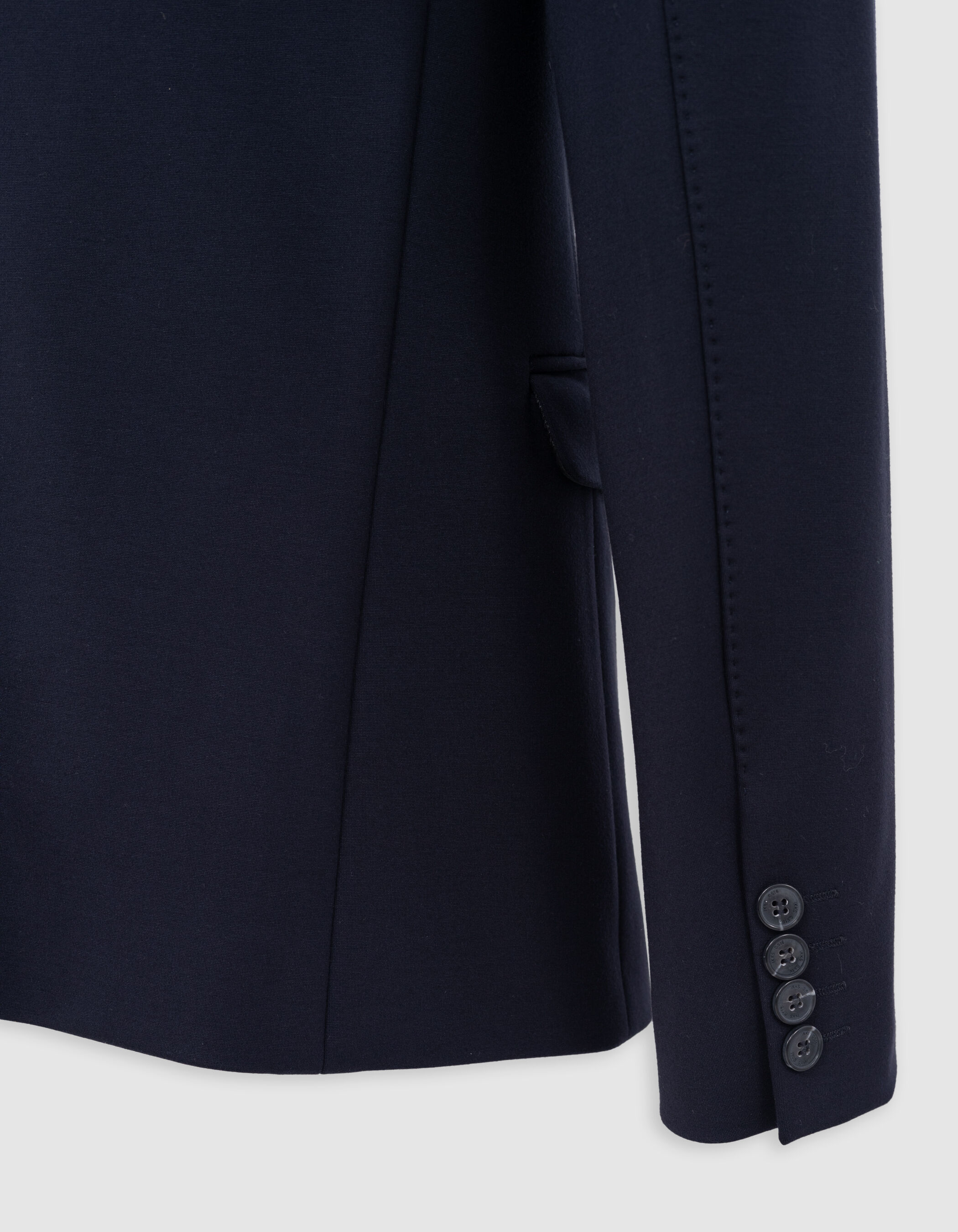 Veste marine avec parementure amovible Homme