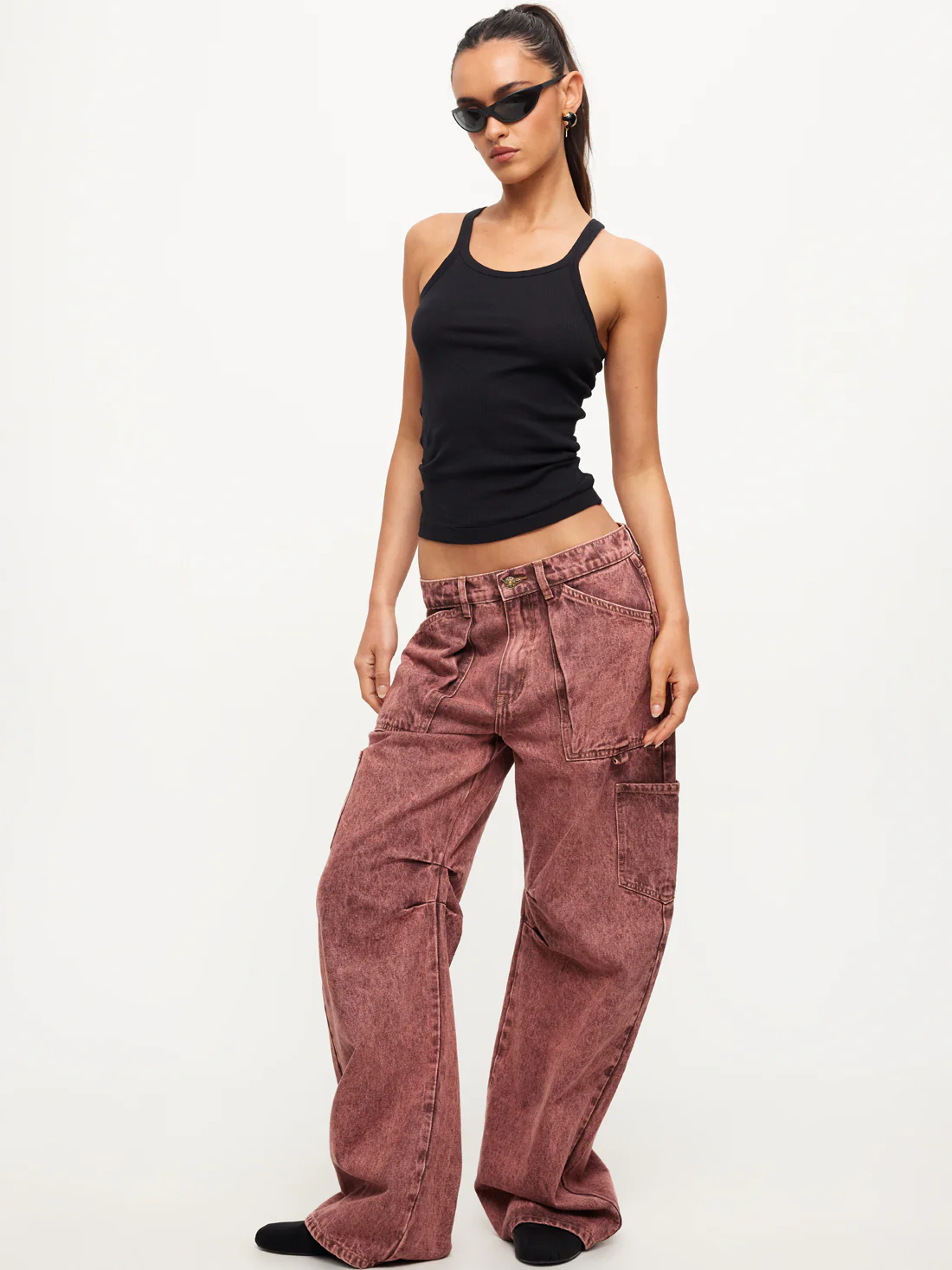 Miami Vice Low-Rise Baggy Jeans