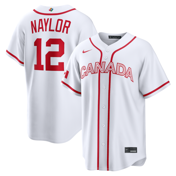 Josh Naylor Canada Baseball Nike 2026 World Baseball Classic Home Stadium Jersey - White