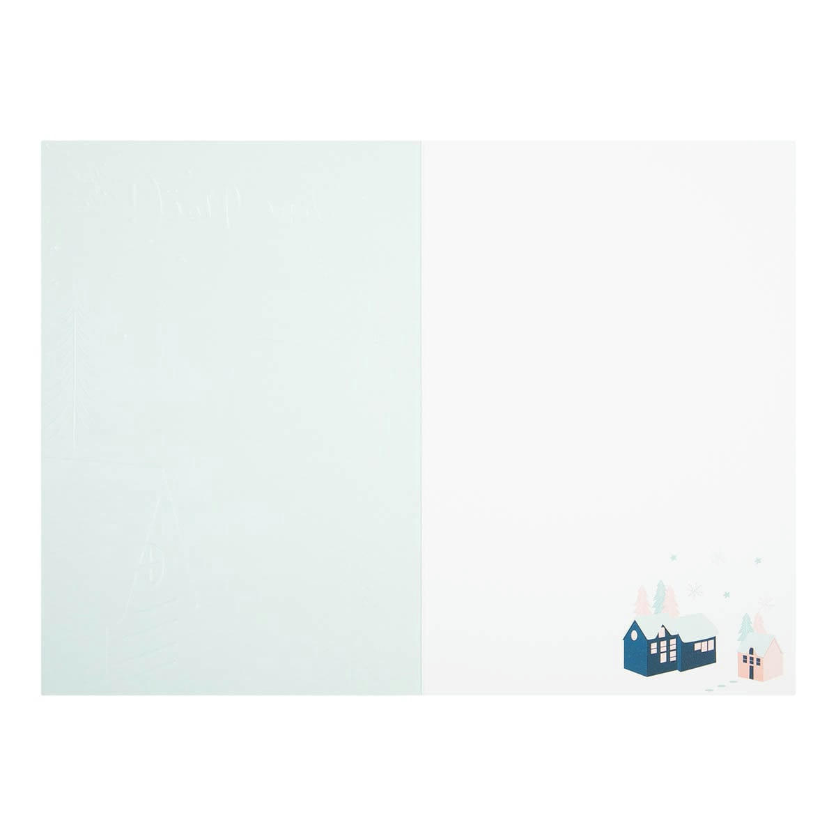 - Carte De Vœux Céleste Village Noël