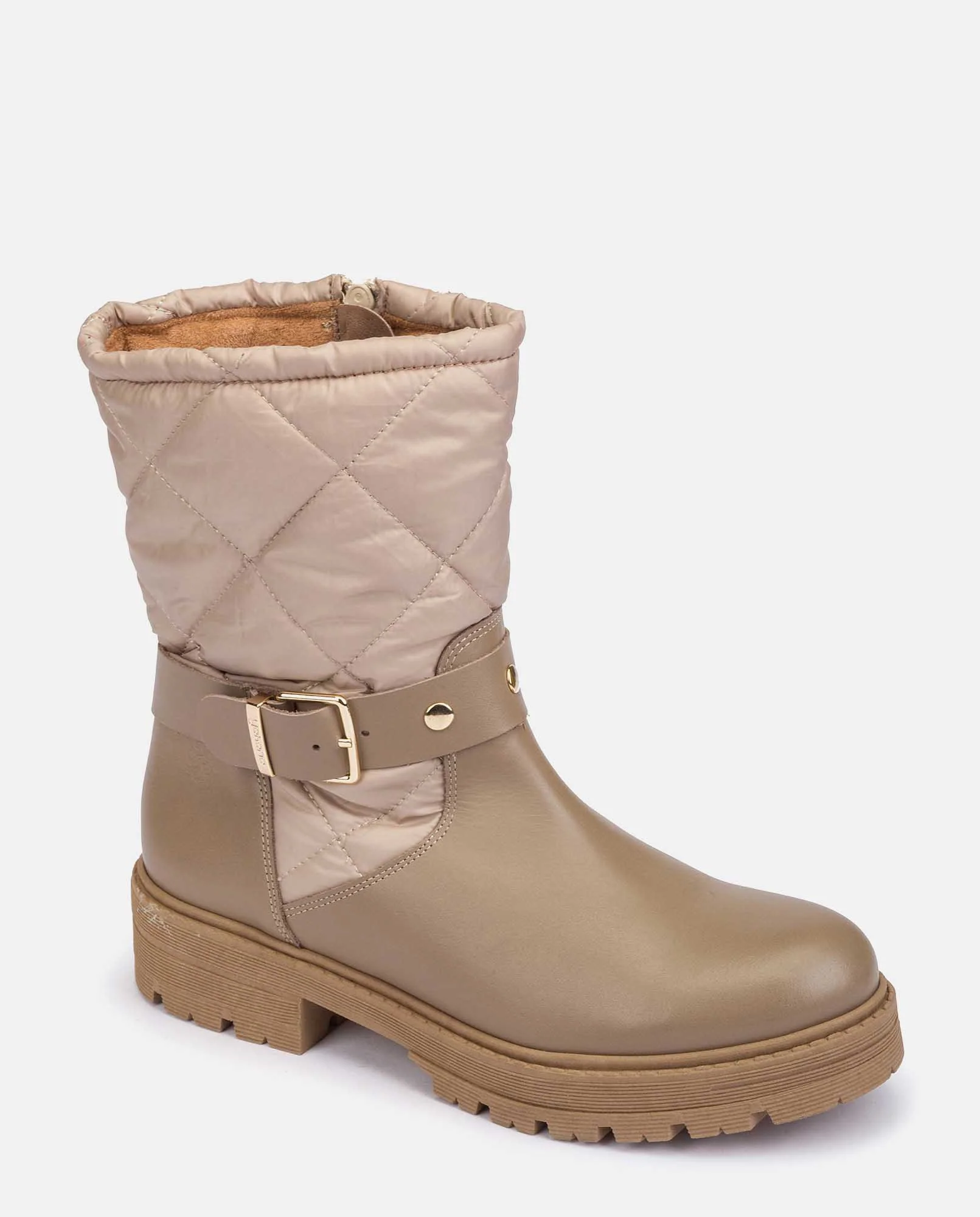 Botín plano BERNA-003 beige