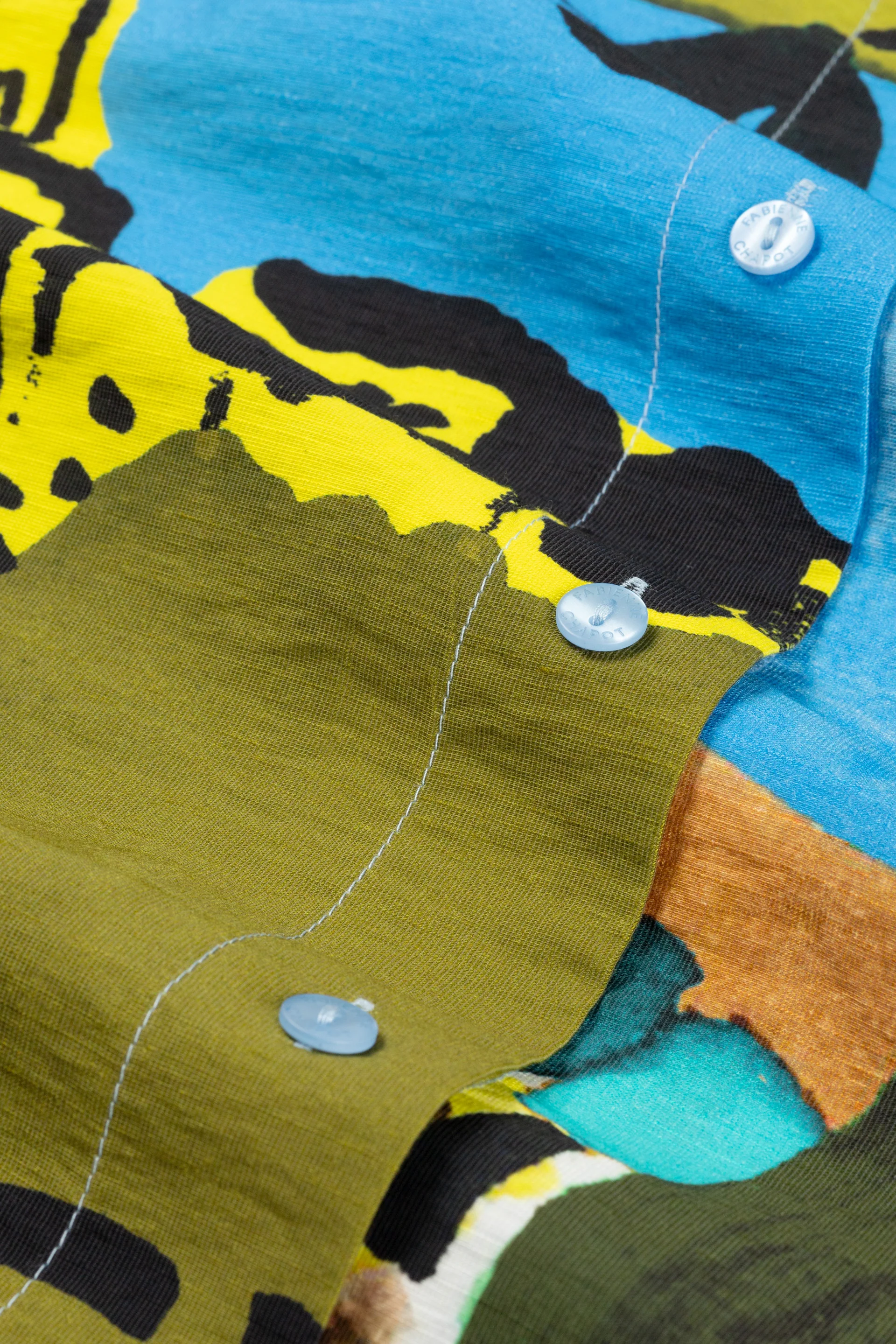 Brock Blouse | Yellow/Blue
