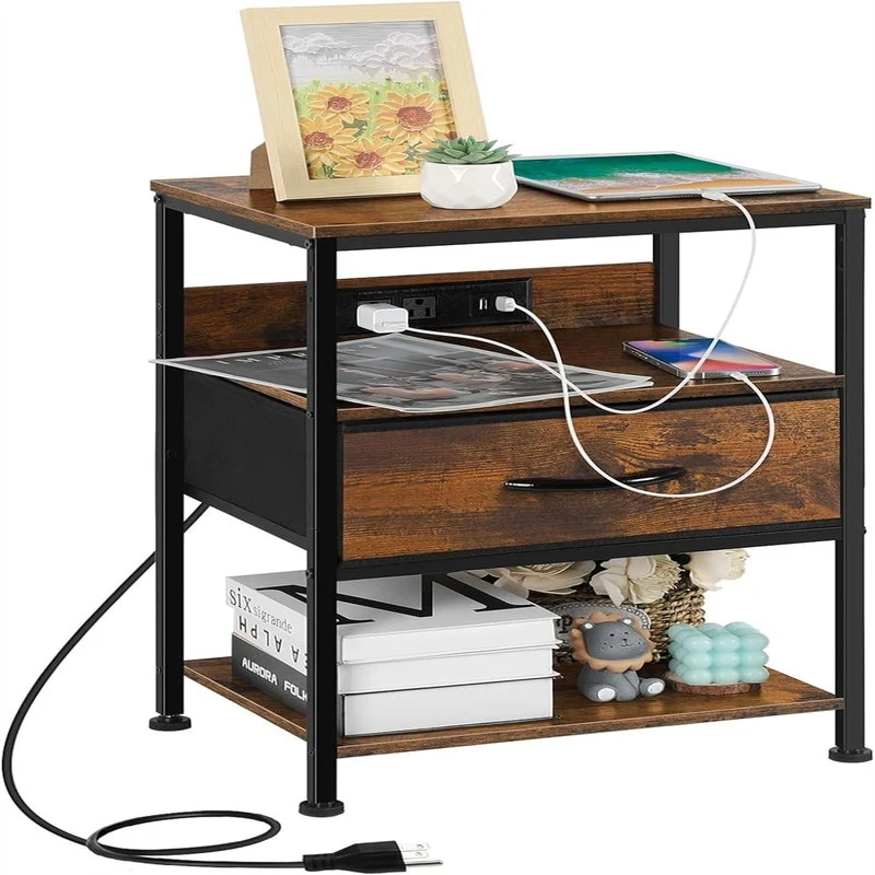 Nightstand with Charging Station