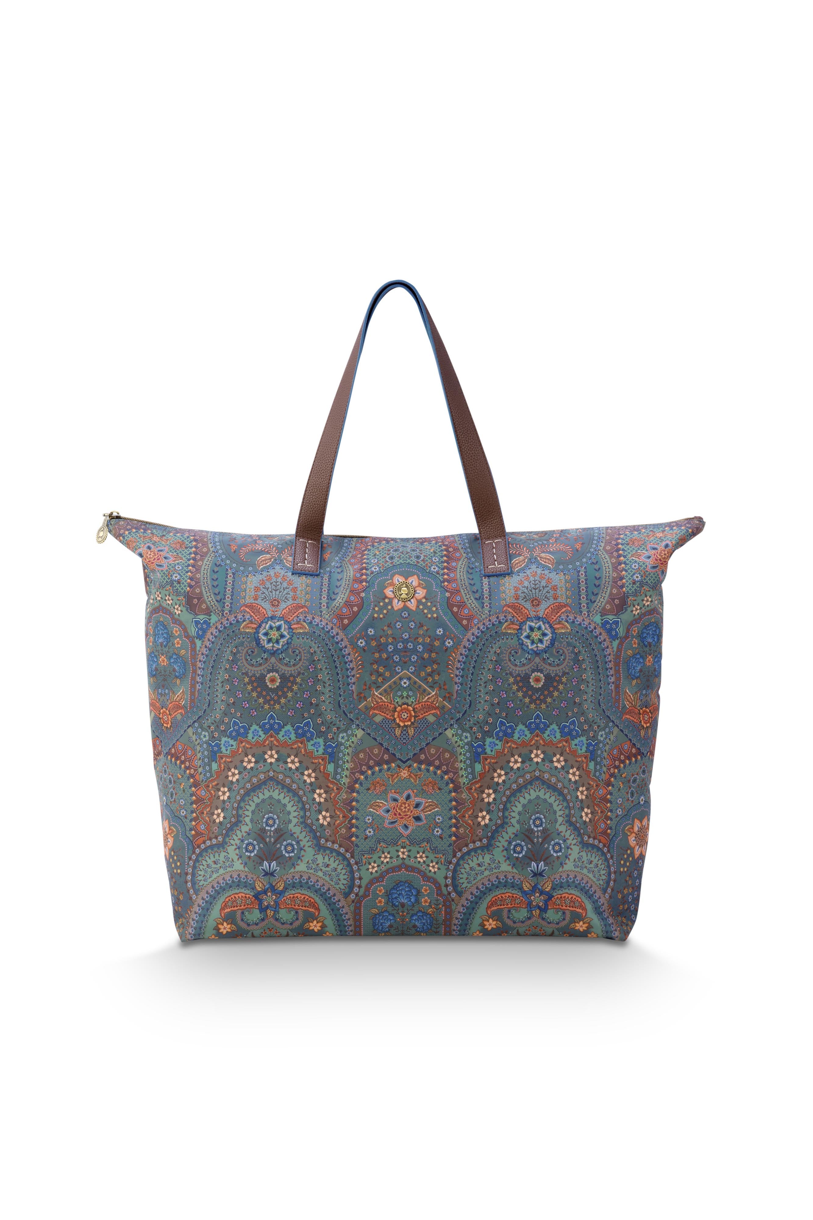 Pip Studio - Tilda Tote Bag Dames - Jabali - Blauw - 66x20x44cm