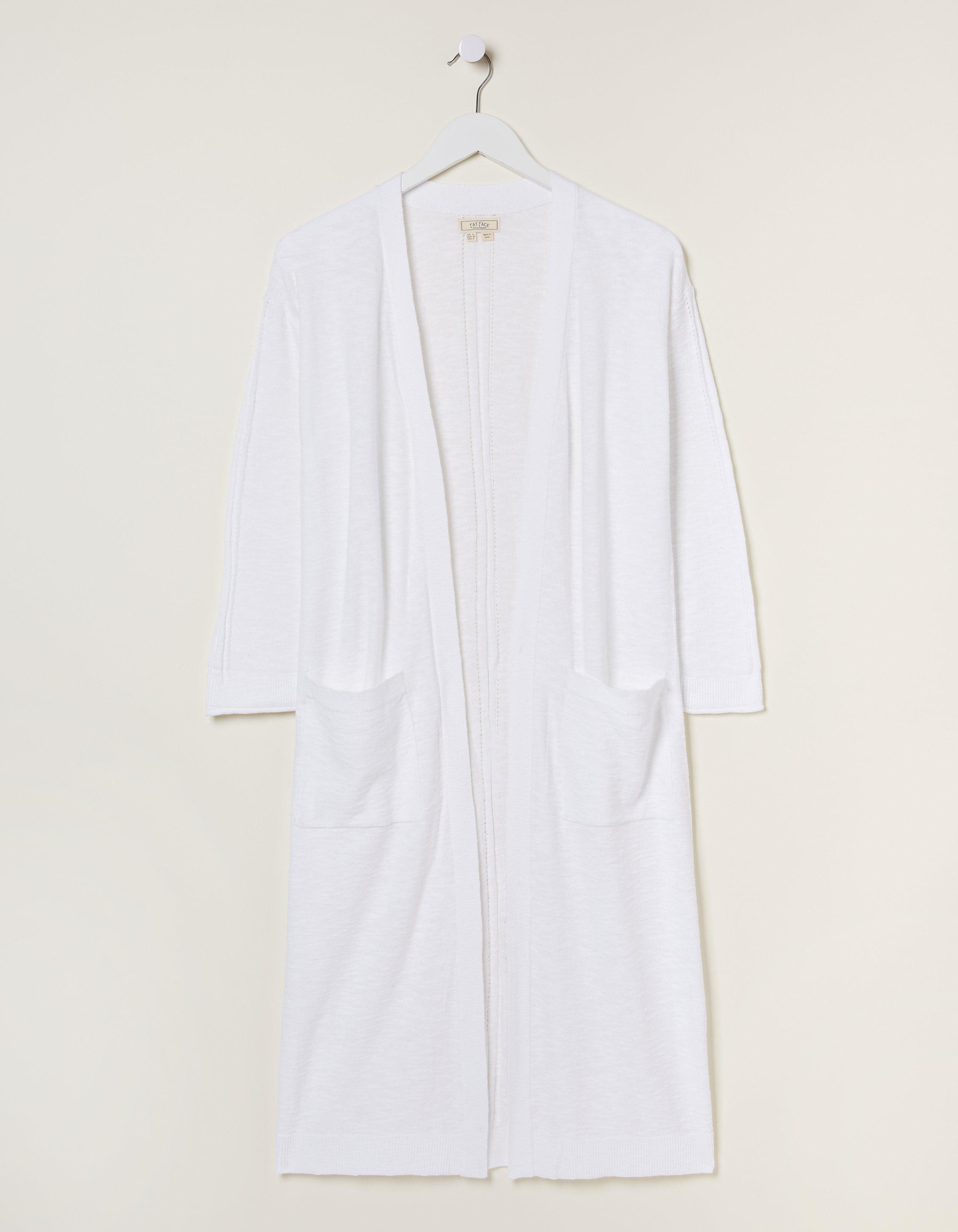 Lindsay Cotton Linen Longline Cardigan