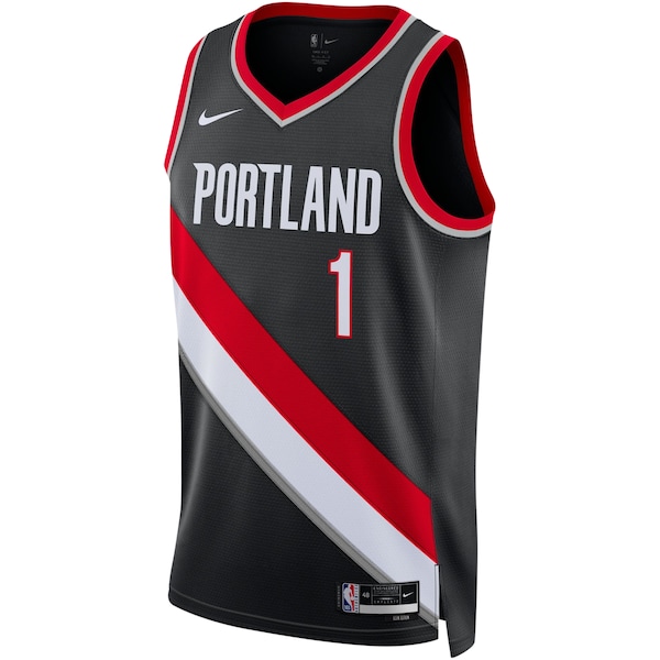 Anfernee Simons Portland Trail Blazers Nike Unisex Swingman Jersey - Icon Edition - Black