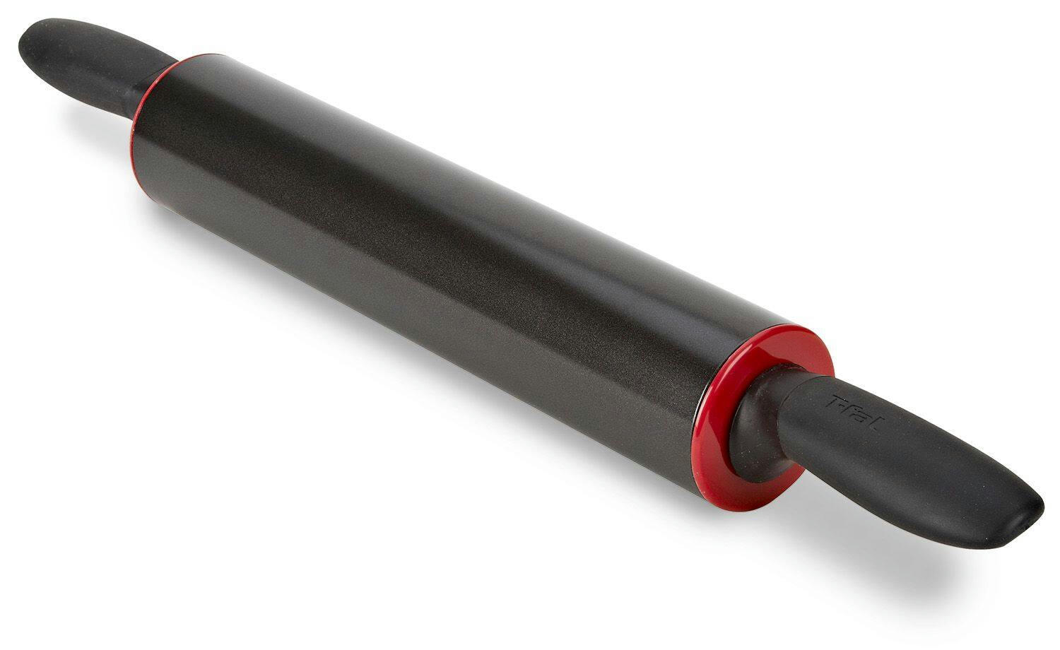 T-fal Non-Stick Plastic Rolling Pin with Weighted Barrel, 21 x 2.6-in