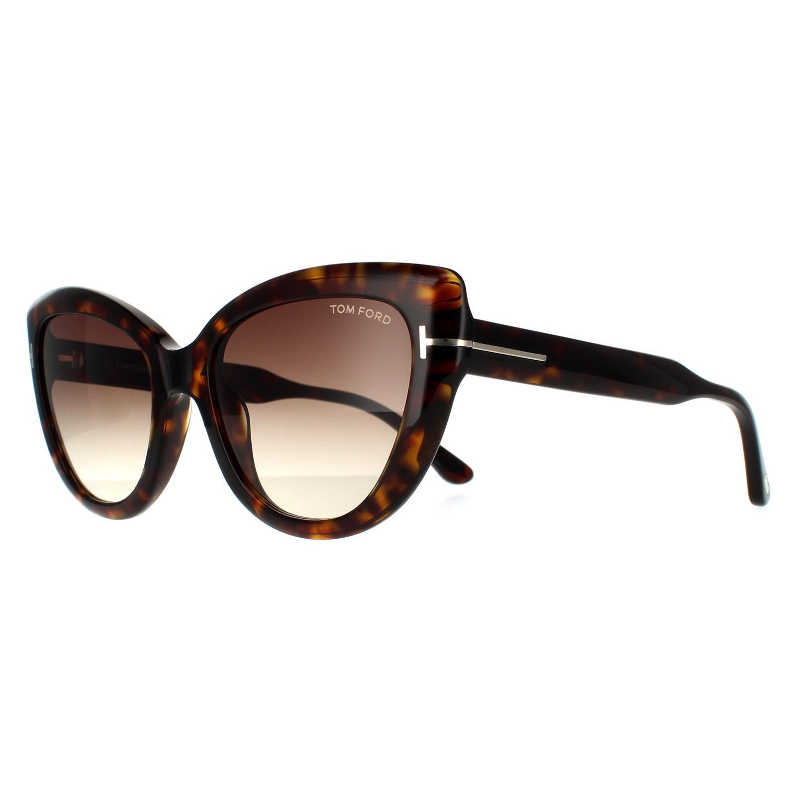 Tom Ford Cat Eye Dark Havana Brown Gradient