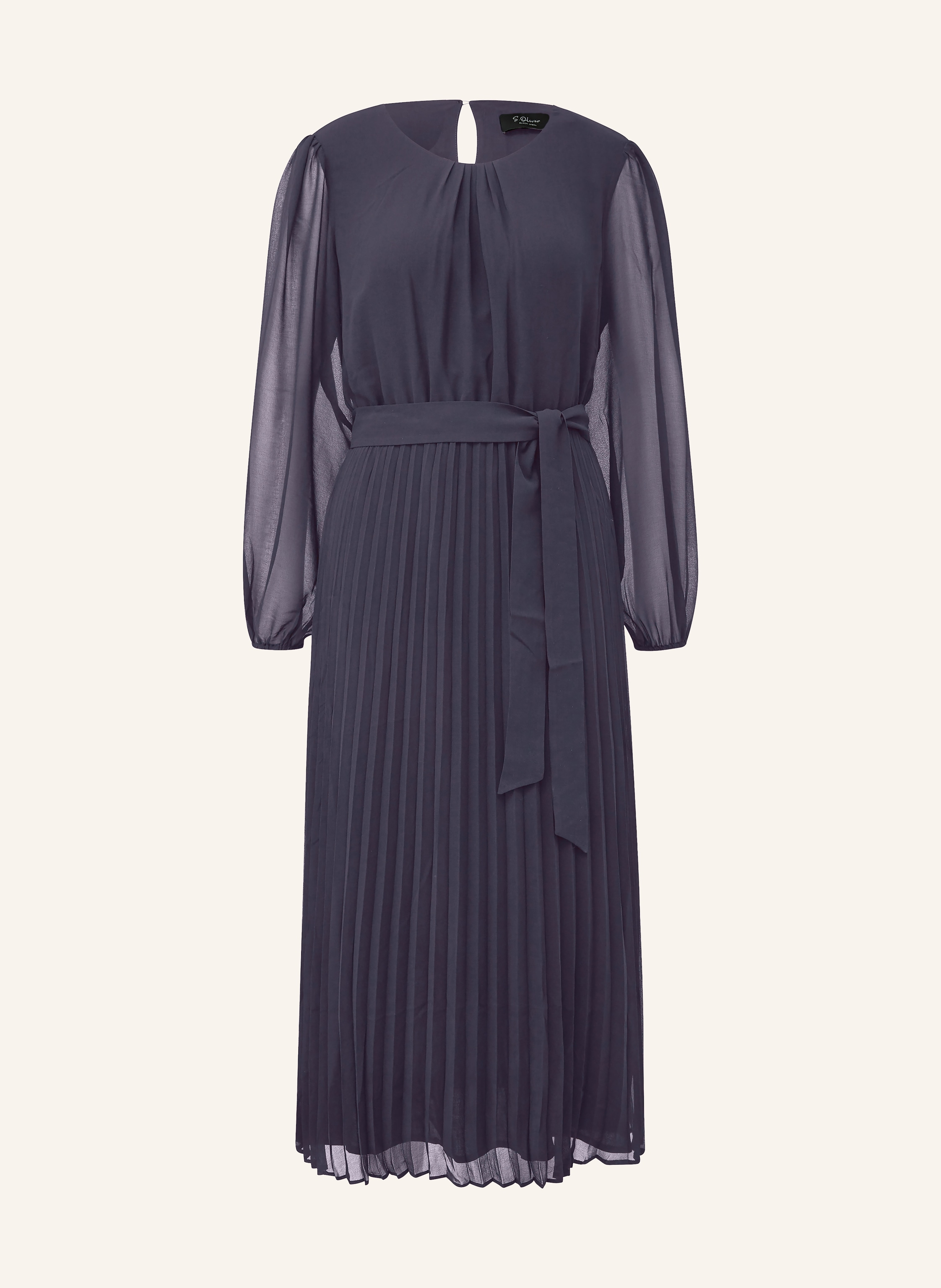 s.Oliver BLACK LABEL Kleid mit Plissees