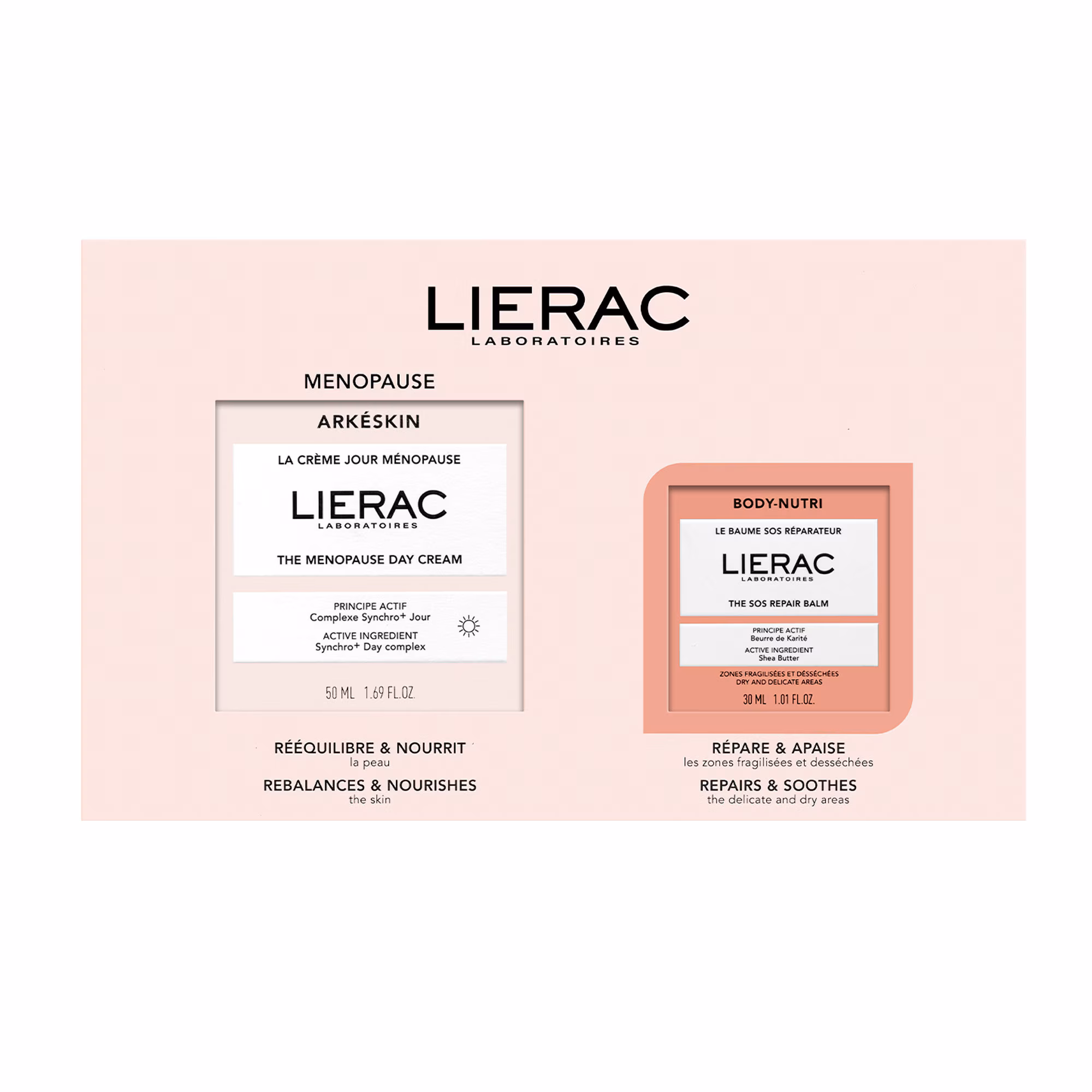 ARKESKINcoffret ménopause - crème jour + baume sos