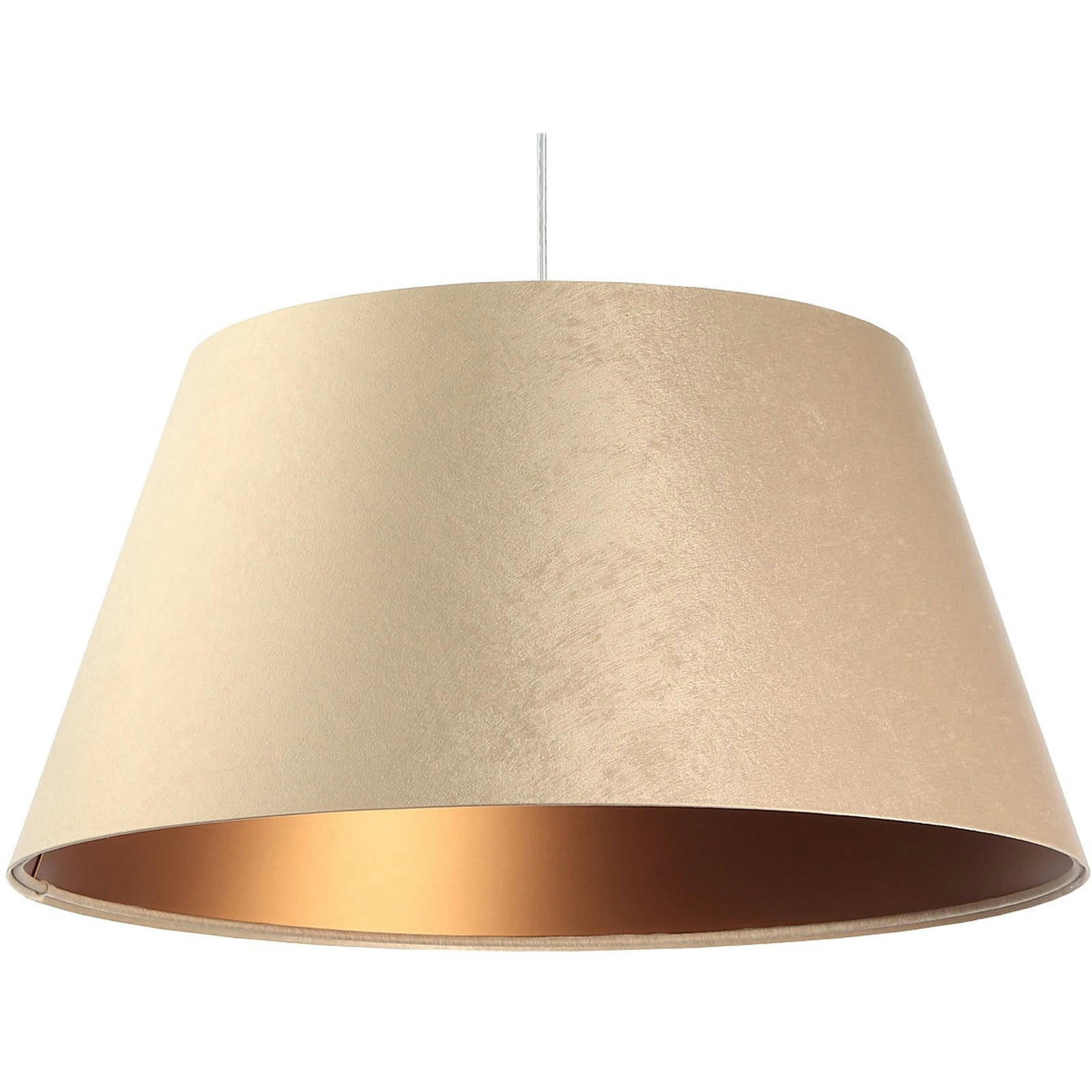 BIG BELL - Suspension Tissu Beige 50x50x27 cm