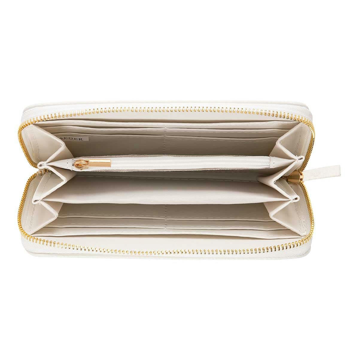 - Grand Portefeuille Femme - Love - Blanc