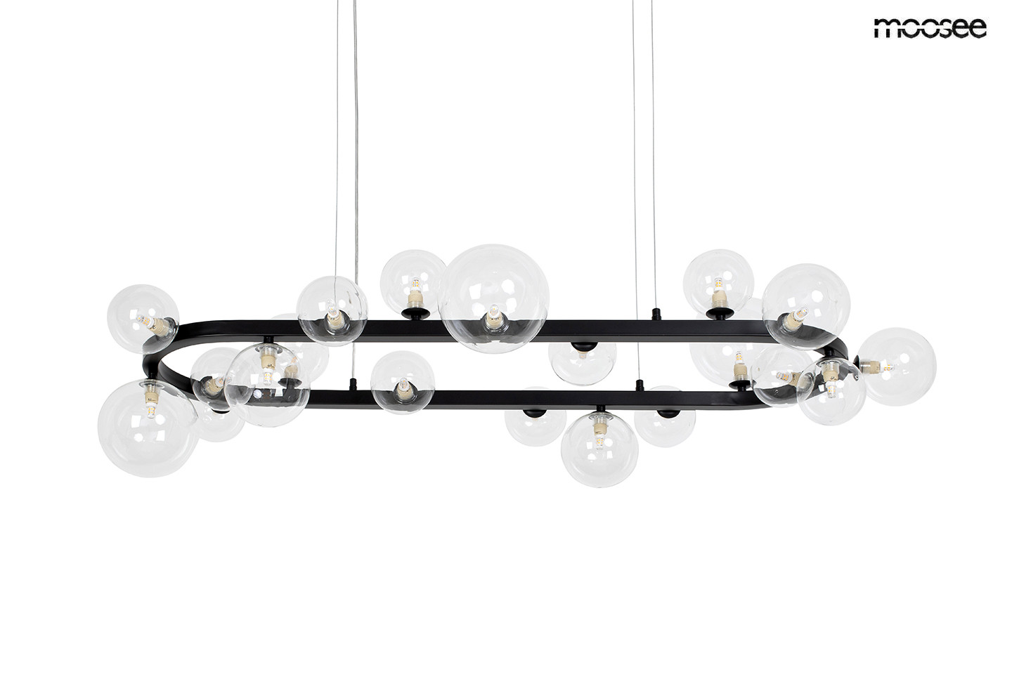 MOOSEE lampa wisząca ALURE OVAL 120czarna