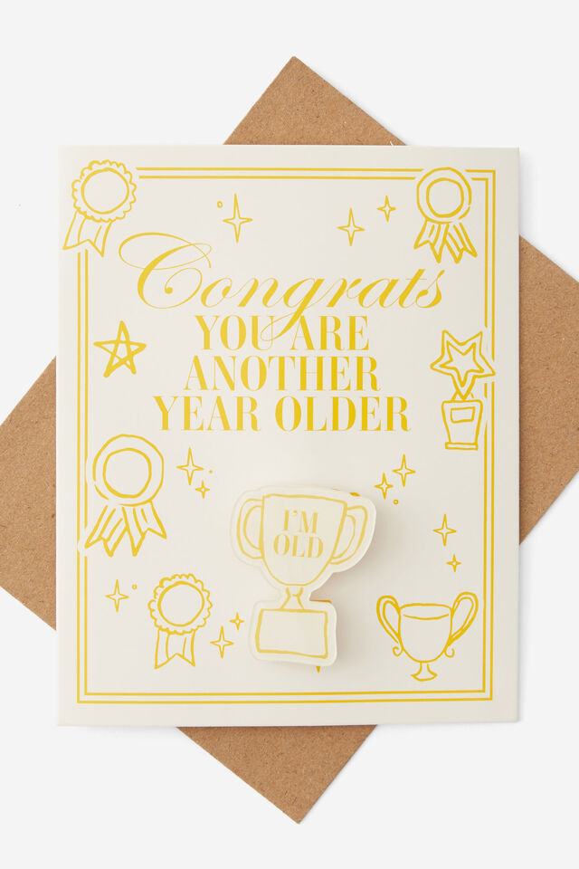 Premium Badge Birthday Card