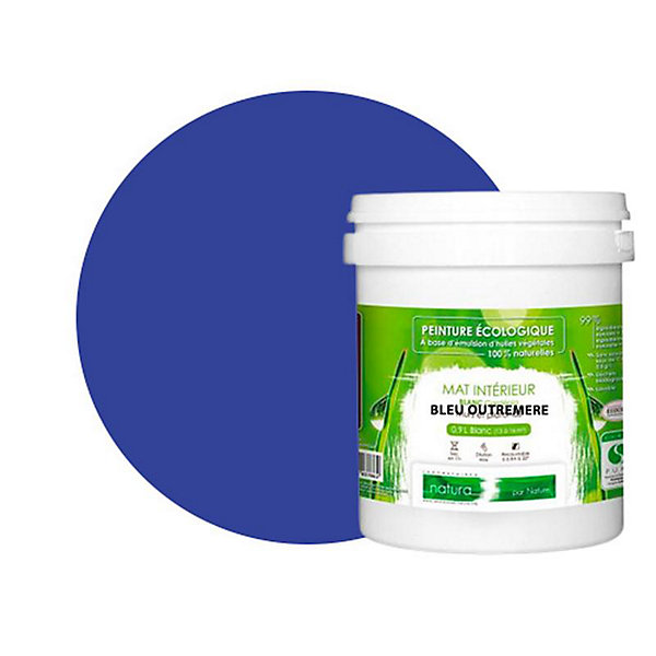 Bleu Outremer Peinture interieur aspact mat Natura - 1L
