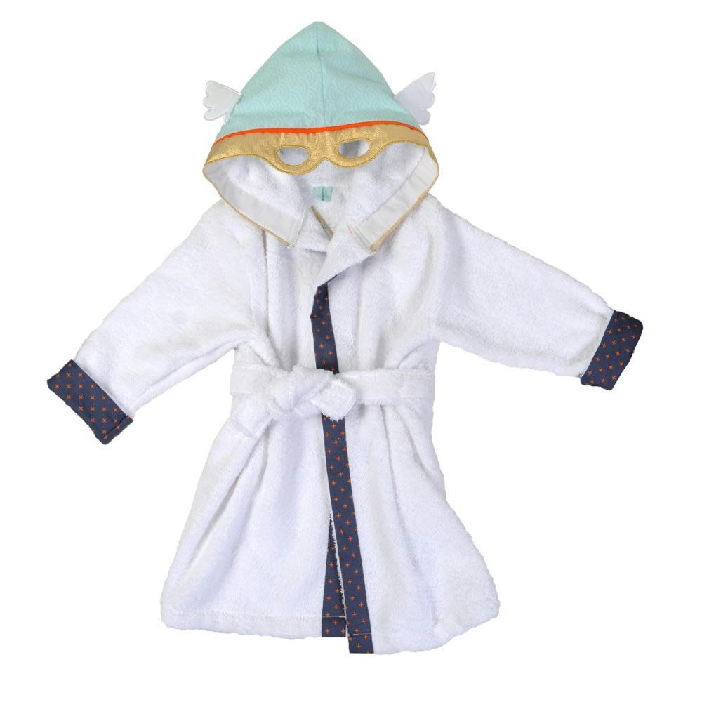 SUPER-HÉROS - Peignoir enfant coton bio* 4-5 ans