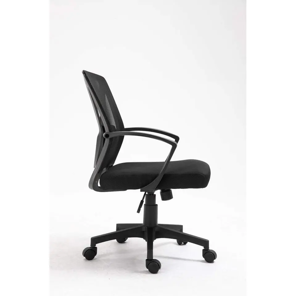 Bureaustoel Madrid - Hoogte Verstelbaar - Ergonomisch - Zwart