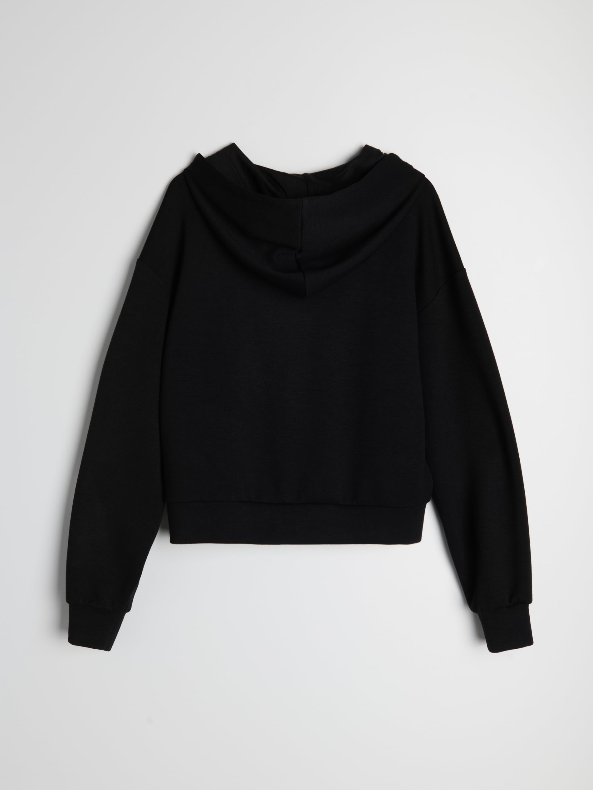 Rozpinana bluza z kapturem z domieszką wiskozy soft touch