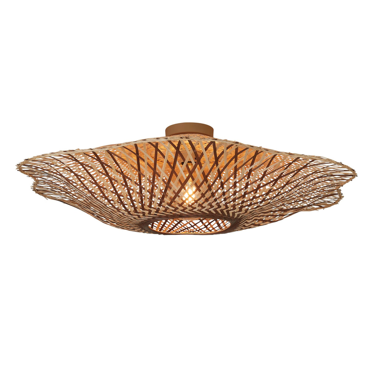 GOOD&MOJO plafonniere MADURA - bruin - Ø87cm