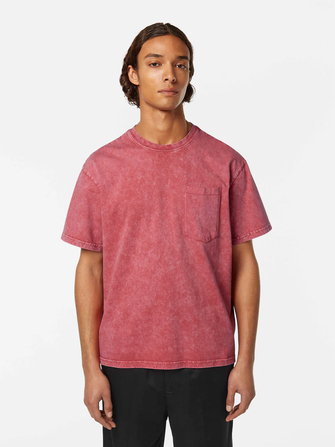 Washed Relaxed Fit Front Pocket T-Shirt