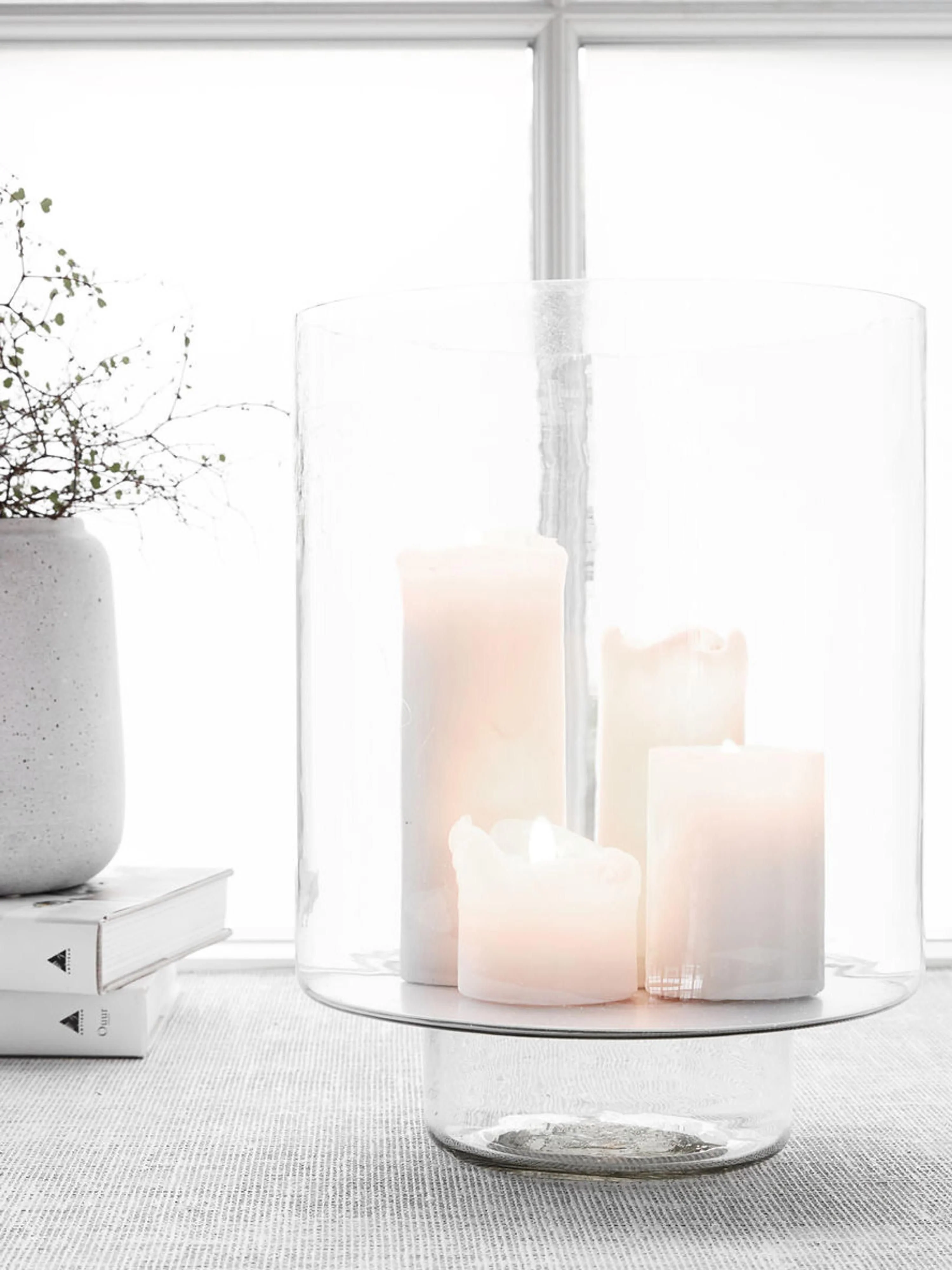 Großes Windlicht Classic aus Glas
