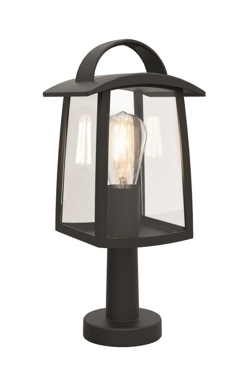Lampa ogrodowa stojąca czarno-biała KELSEY wys:40 cm 1xE27x40W IP44 Lutec