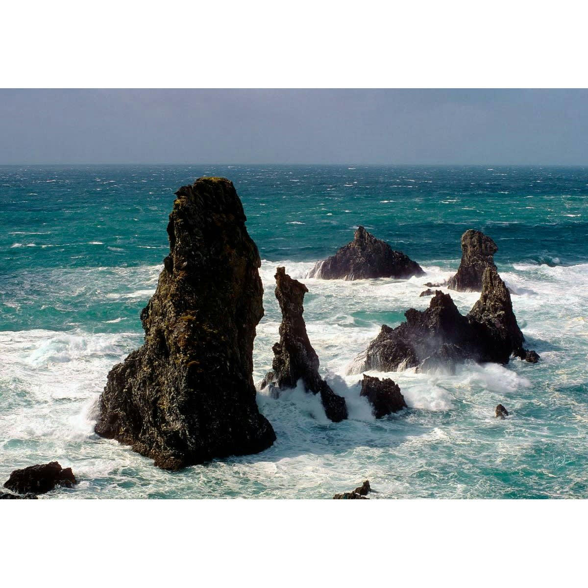 MER - Tableau sur verre Belle-Île 45x65 cm