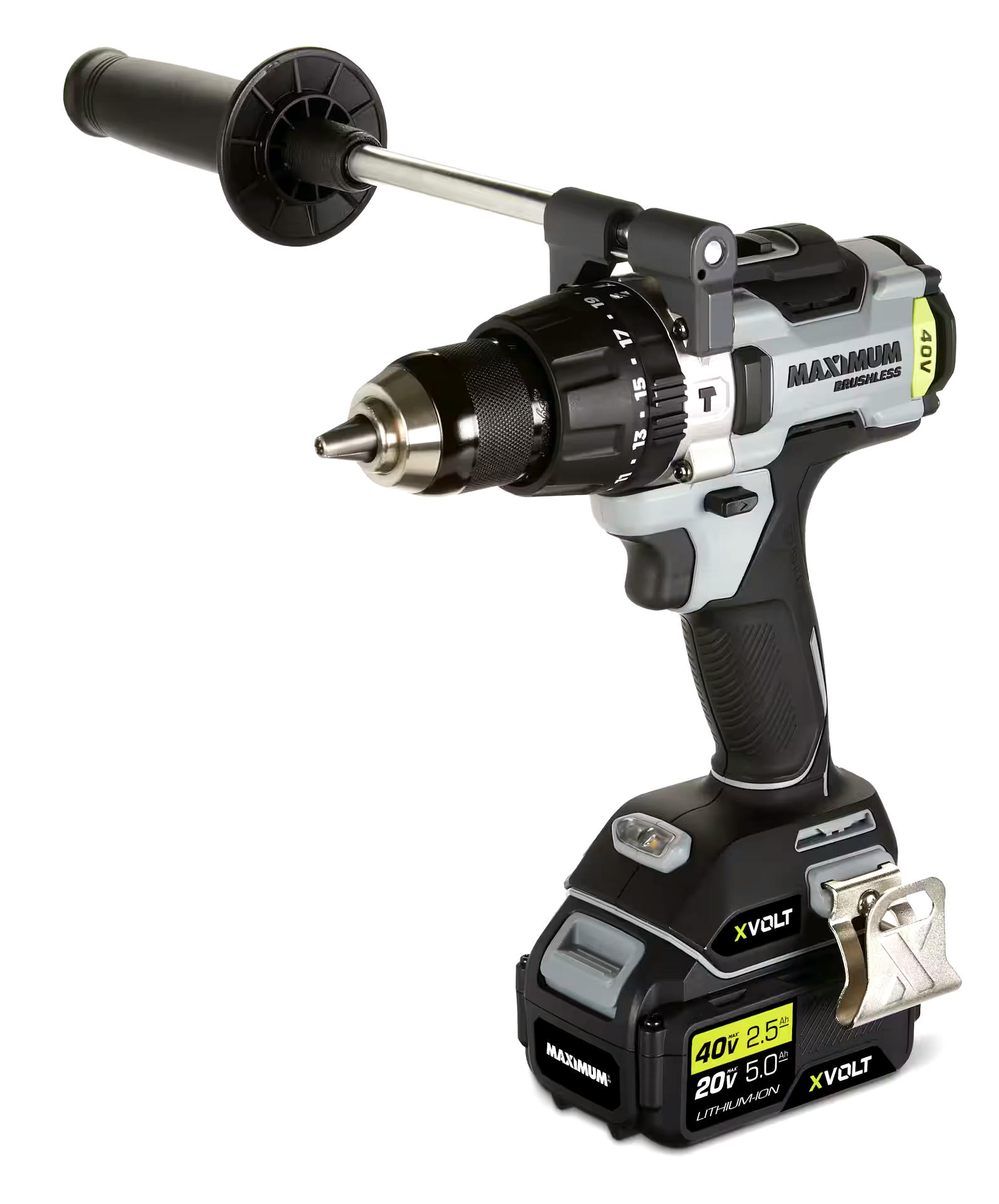MAXIMUM 40V Brushless Hammer Drill/Driver Kit, 1/2-in
