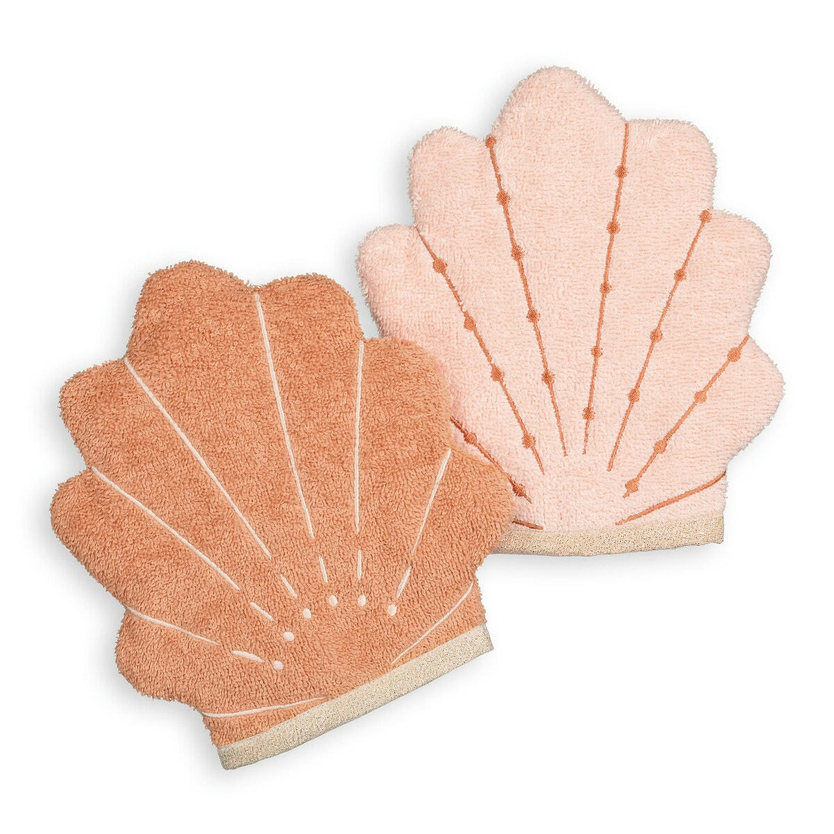 Lot de 2 gants de toilette coton biologique Shelly