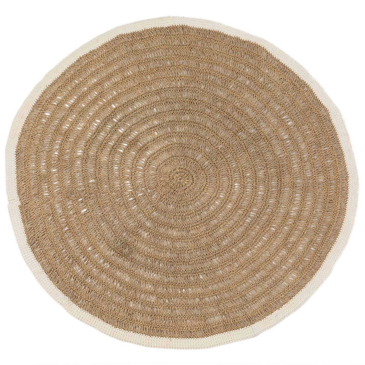 SEAGRASS - Tapis en herbes de mer et en coton 200x200