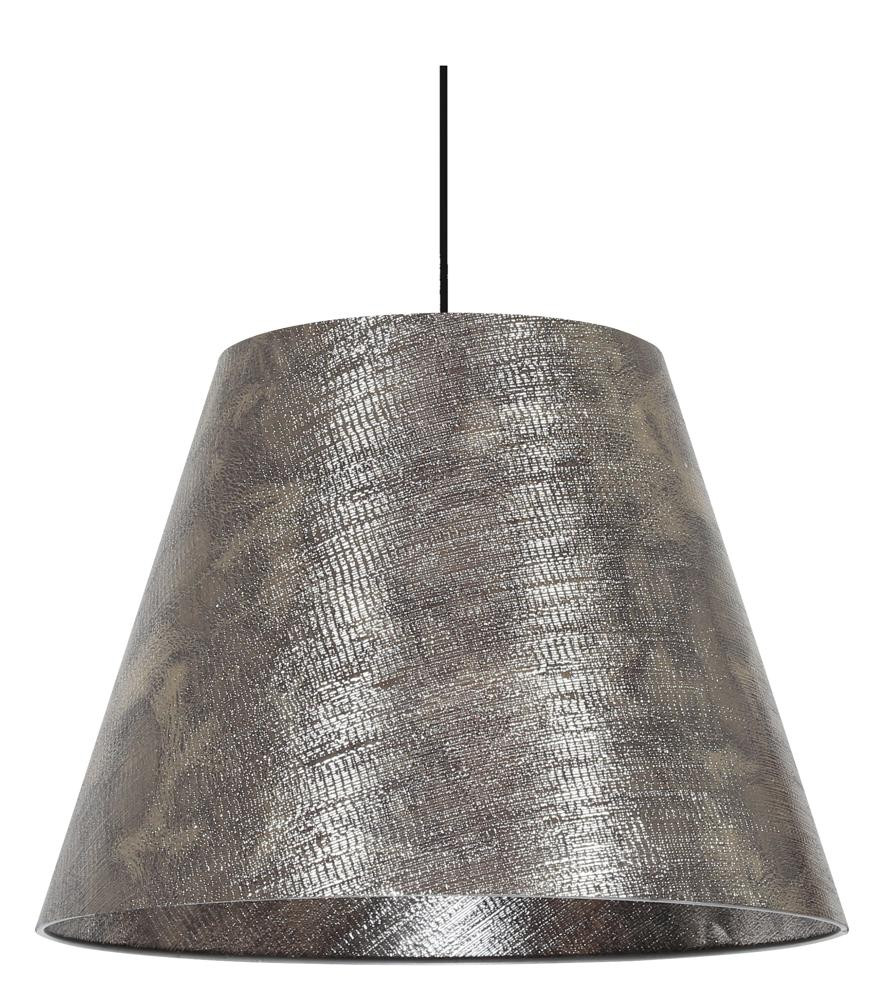 Lampa wisząca szara PLATINO 1xE27x60W wym: 100x35x35 cm Candellux