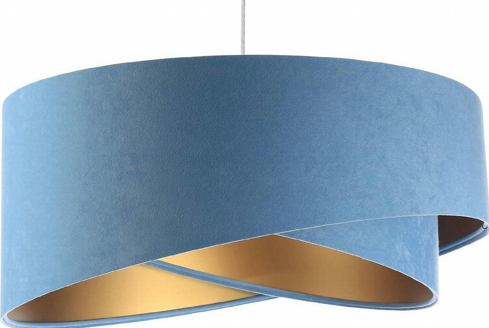 GALAXY - Suspension Tissu Bleu 50x50x105 cm