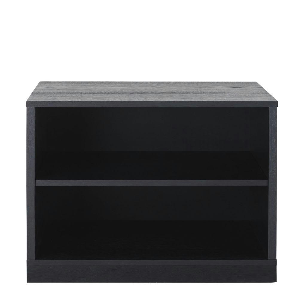 Compo - Caisson pour buffet modulable 2 étagères noir 70x52