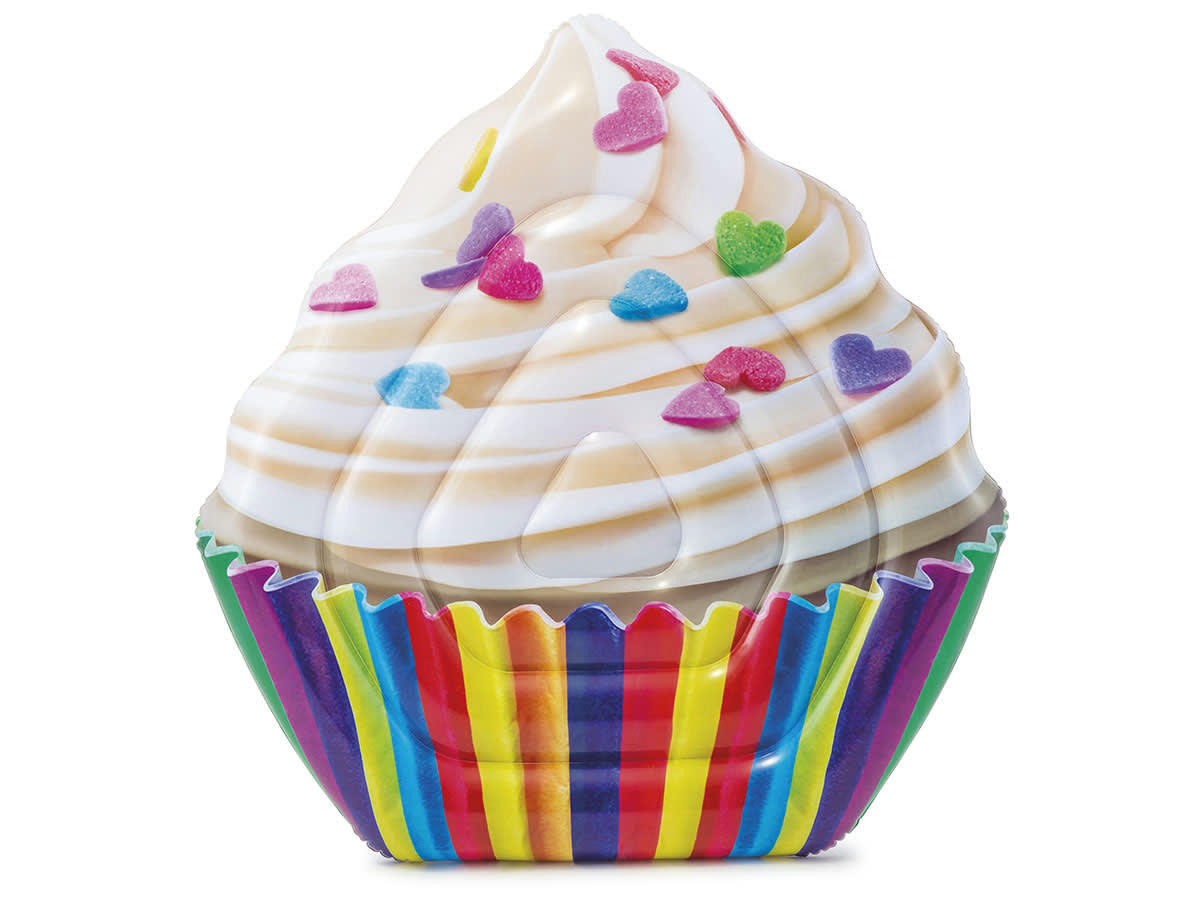 - Matelas de piscine 1 place cupcake en vinyle multicolore