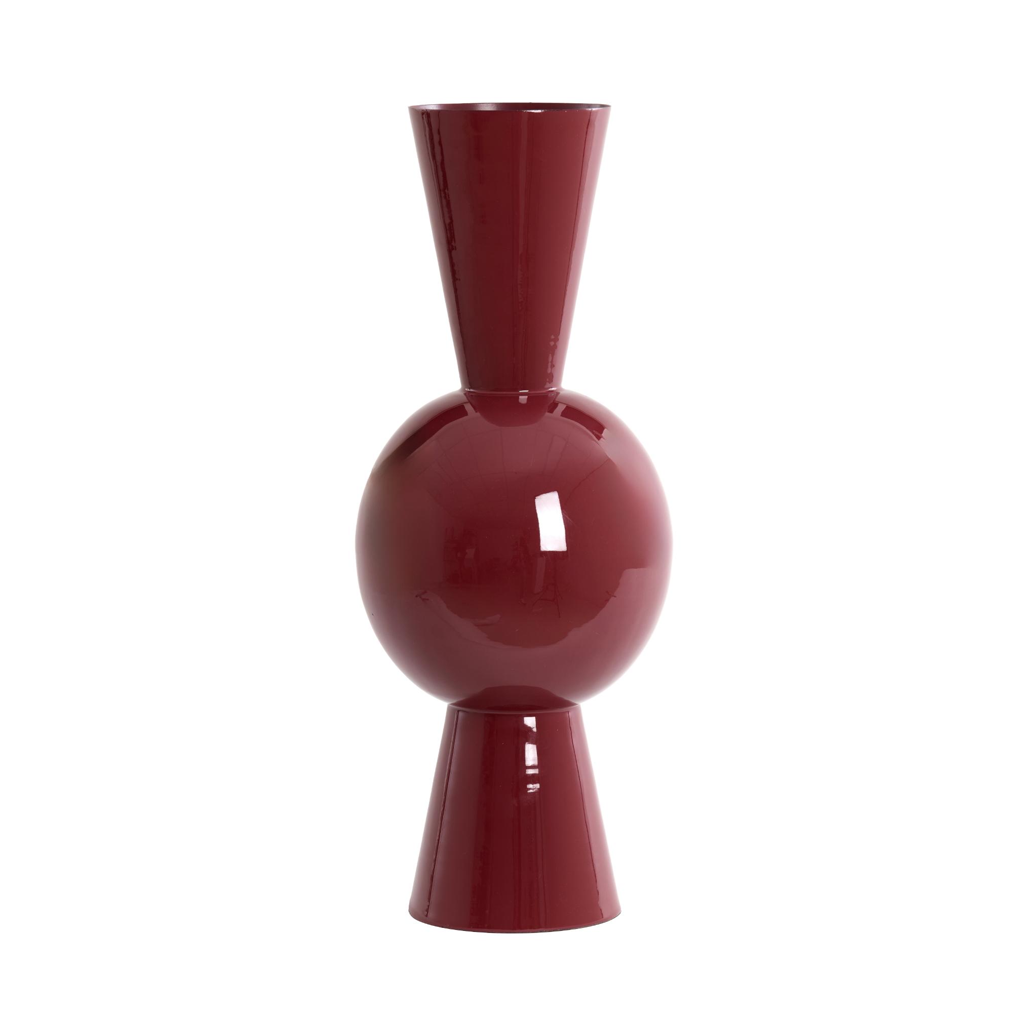 Light & Living vaas Chedi - rood - Ø30cm