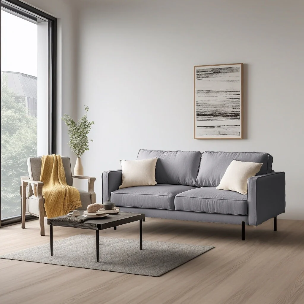 Barbett 70'' Linen Square Arm Sofa