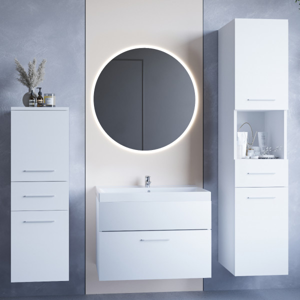 Łazienka LIPPY LED biały laminat