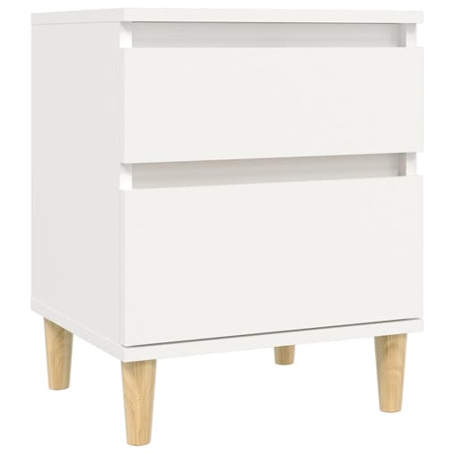NNEVL Bedside Cabinets 2 pcs White 40x35x50 cm
