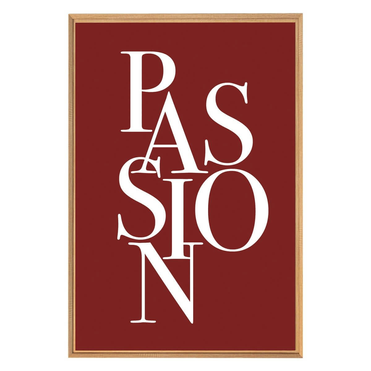 CHARME ROMANTIQUE - Tableau mural encadré passion 65x97 cm